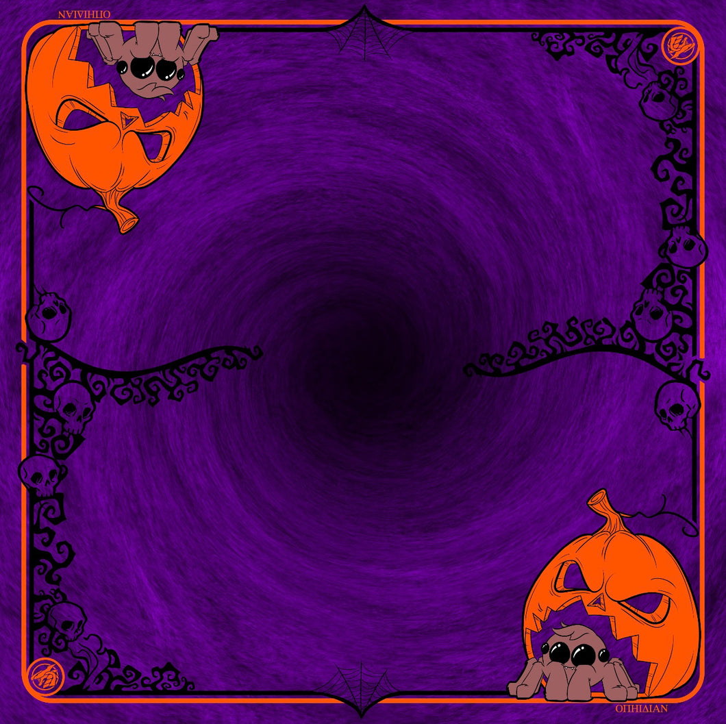 Hallowcreepy 2 Player Cloth Playmat Purple