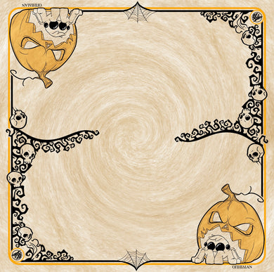 Hallowcreepy 2 Player Cloth Playmat Tan