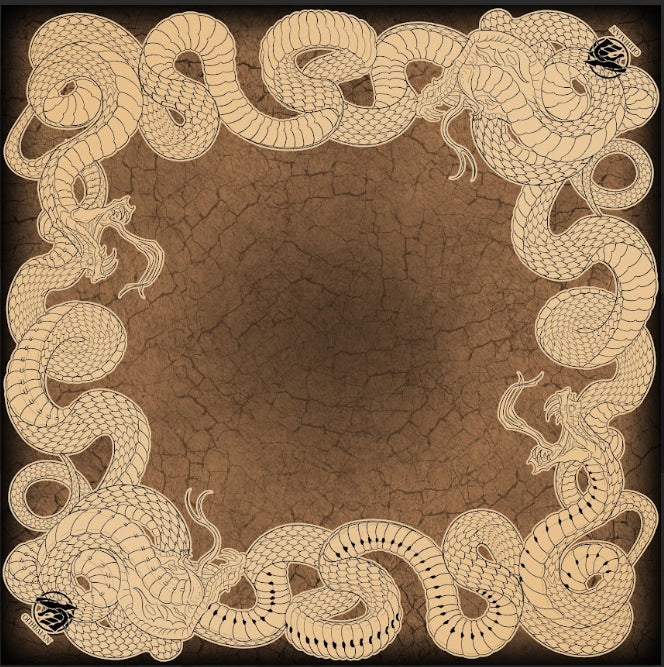 Viper 2 Player Cloth Playmat Tan